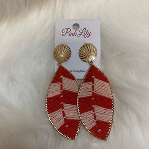 Pink Lily Statement Earrings